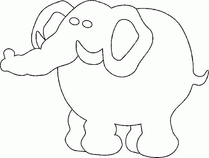 Раскраски Раскраска Толстый слоник , Раскраски .